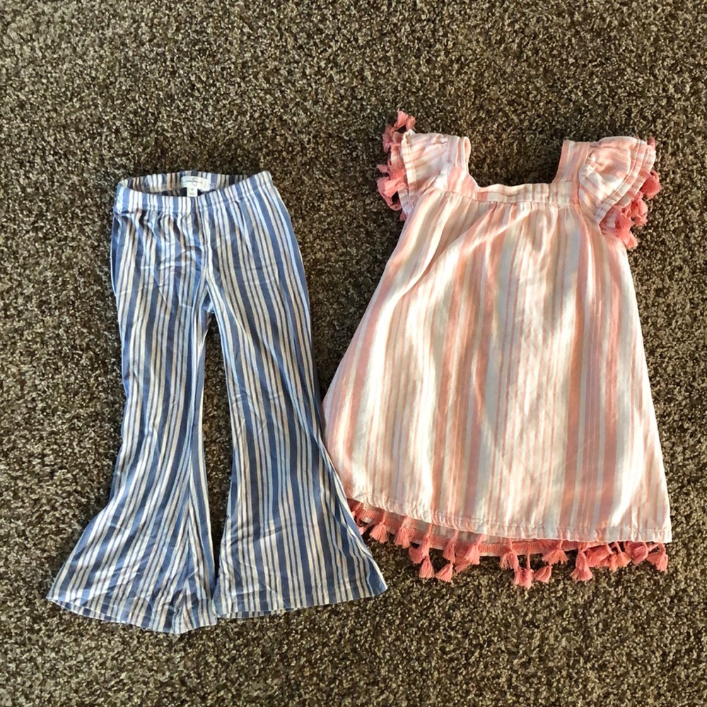 Jessica Simpson dress and wide leg pants